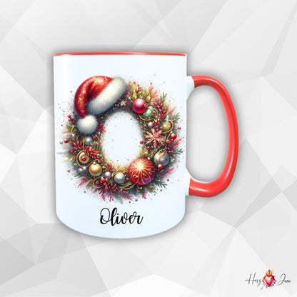 Personalisierte Keramik Weihnachtstasse mit deinem Namen Namenstasse_0041T