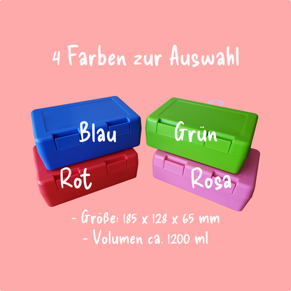 Personalisierte Brotzeitbox mit Trinkflasche mit Namen und Motiv Einschulung_0003G