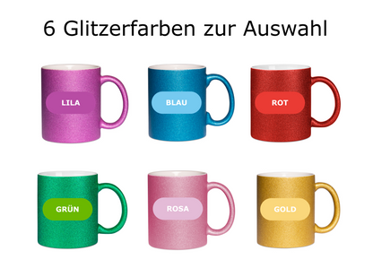 Personalisierte Keramik Weihnachtstasse mit deinem Namen Glitzertasse_0053T