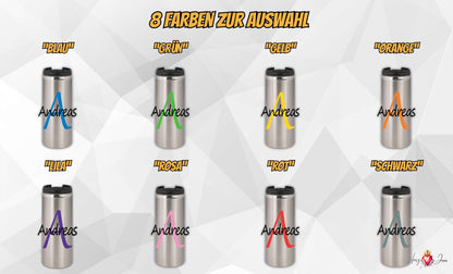 ☕ Edelstahl Thermobecher mit Wunschname – Individueller Kaffeebecher, ideal als Weihnachtsgeschenk & stilvolle Geschenkidee für jeden Anlass_0004F