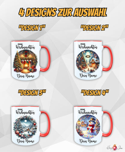 Personalisierte Keramik Weihnachtstasse mit deinem Namen_0043T