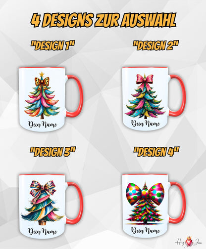 Personalisierte Keramik Weihnachtstasse mit deinem Namen_0039T