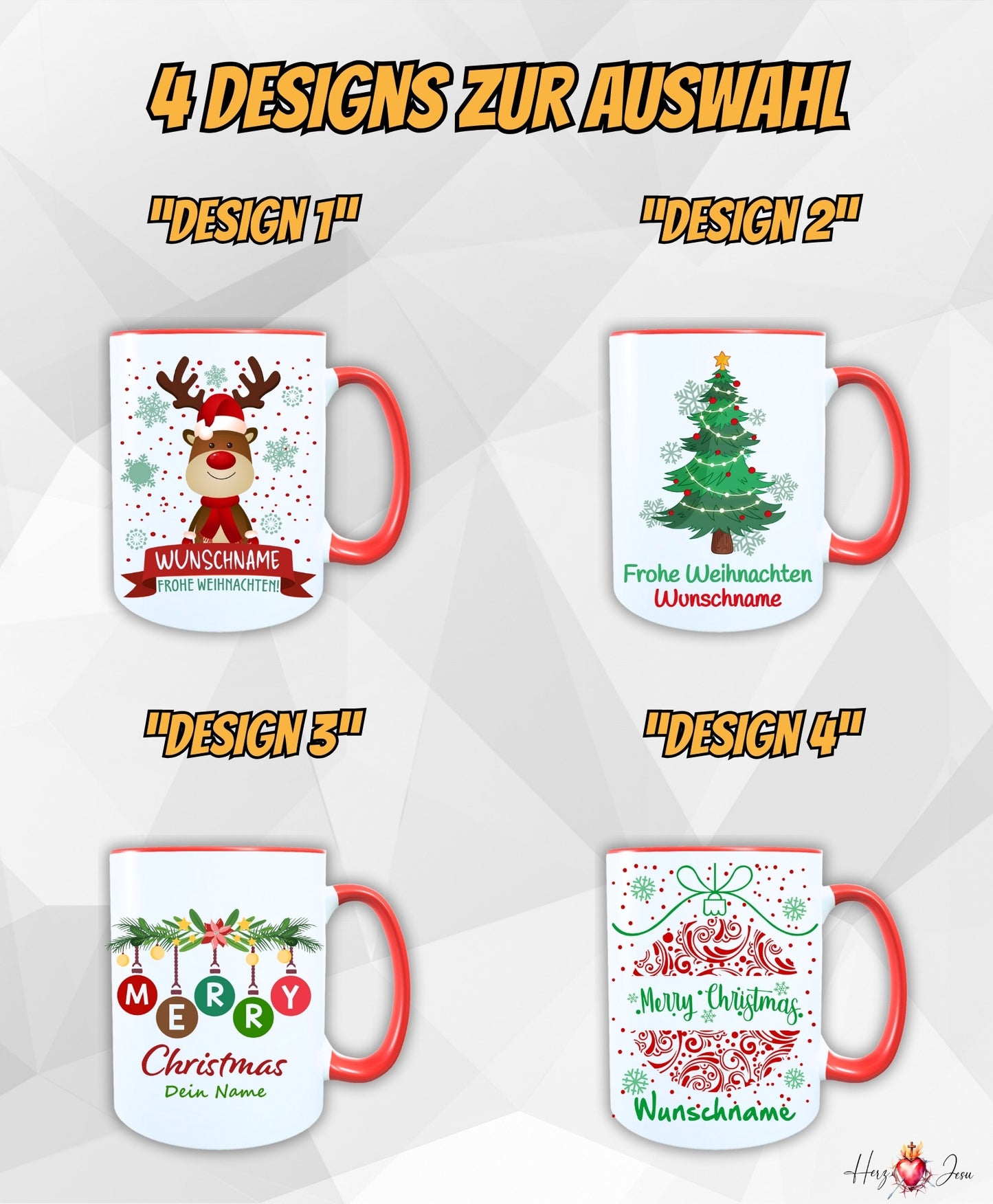 Personalisierte Keramik Weihnachtstasse mit deinem Namen_0033T