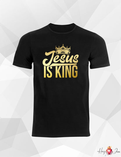 Unisex T-Shirt Jesus is King Vater unser Gott Heiliger Geist Beten Pray bibel Pfingsten_006A