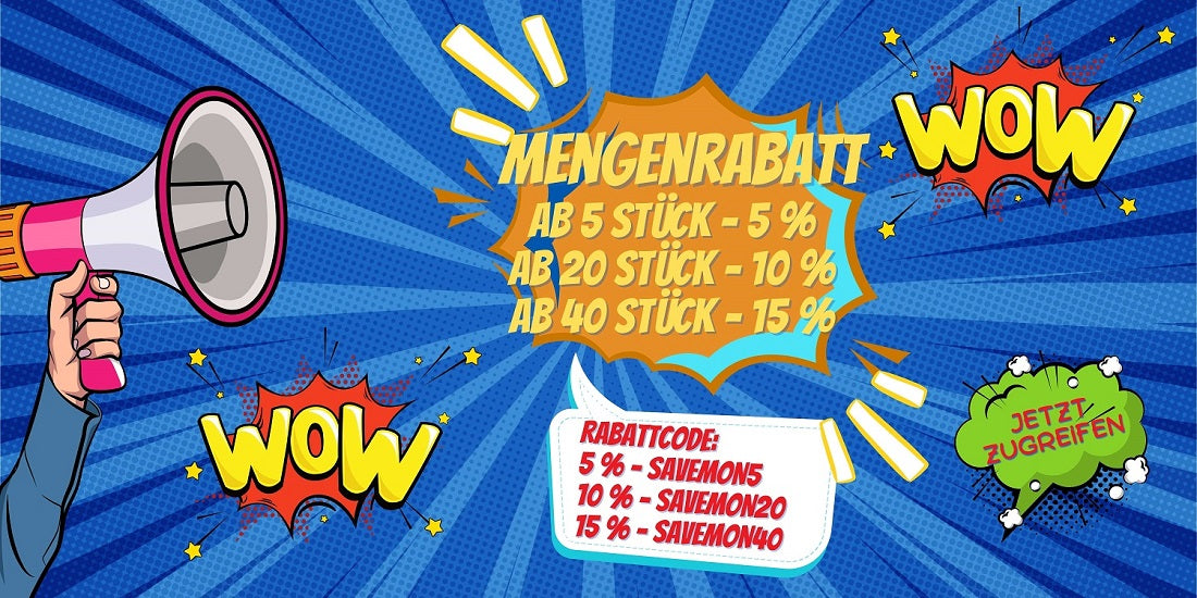 Mengenrabatt auf personalisierbare Geschenke