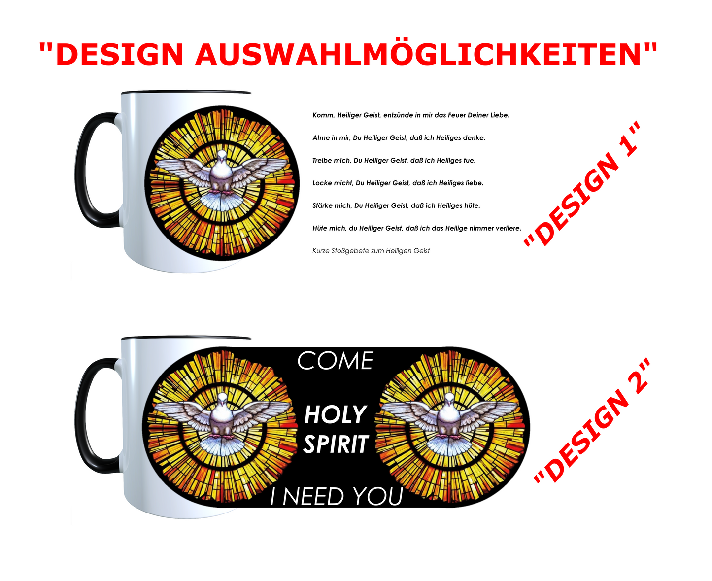 Tasse Heiliger Geist Jesus Gott Firmung Beten Pfingsten Bibel Geschenkidee_0006T