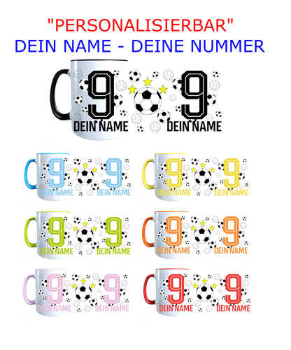 Personalisierte Tasse mit Namen Fußball Kaffeetasse Geburtstag_0025T