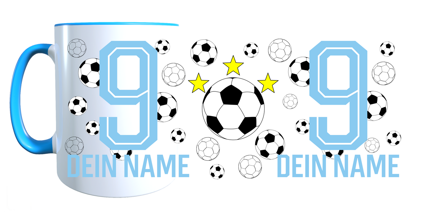 Personalisierte Tasse mit Namen Fußball Kaffeetasse Geburtstag_0025T