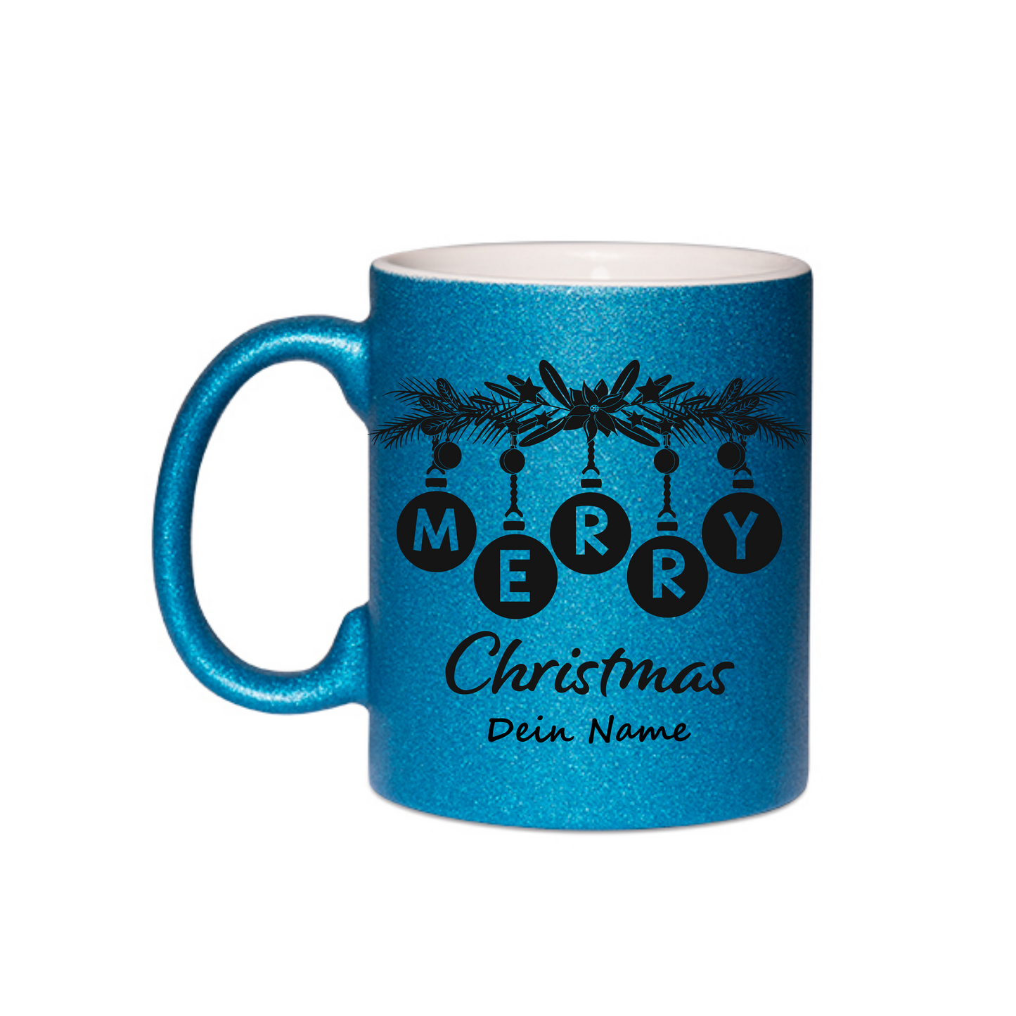 Personalisierte Keramik Weihnachtstasse mit deinem Namen Glitzertasse_0054T