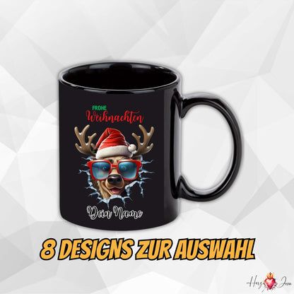 Personalisierte Tasse mit Namen, Weihnachtstasse