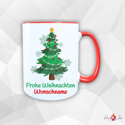 Personalisierte Keramik Weihnachtstasse mit deinem Namen_0033T