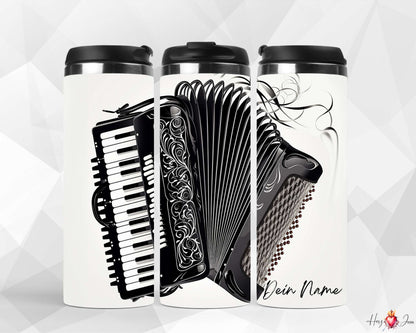 Personalisierter Kaffeebecher mit Namen Thermobecher Musikinstrumente_0018F