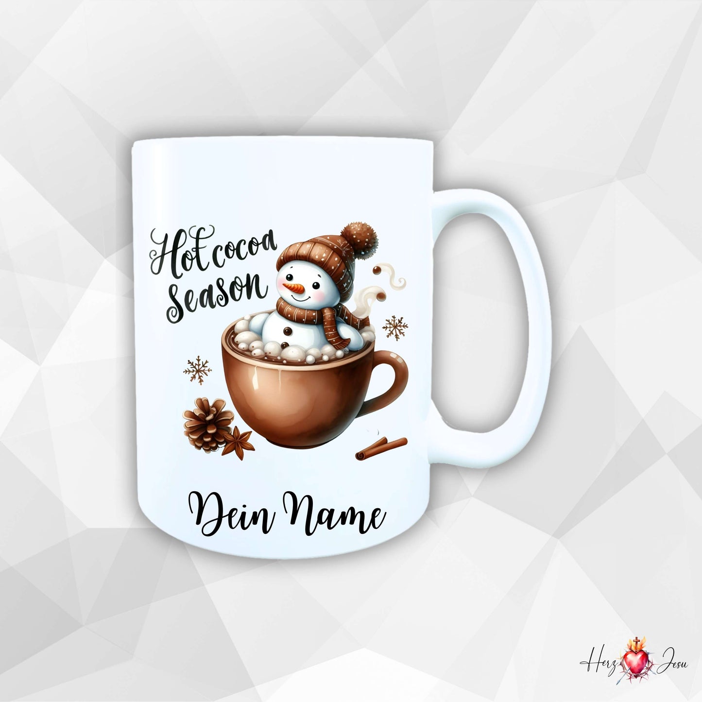 Personalisierte Keramik Weihnachtstasse mit deinem Namen_0066T