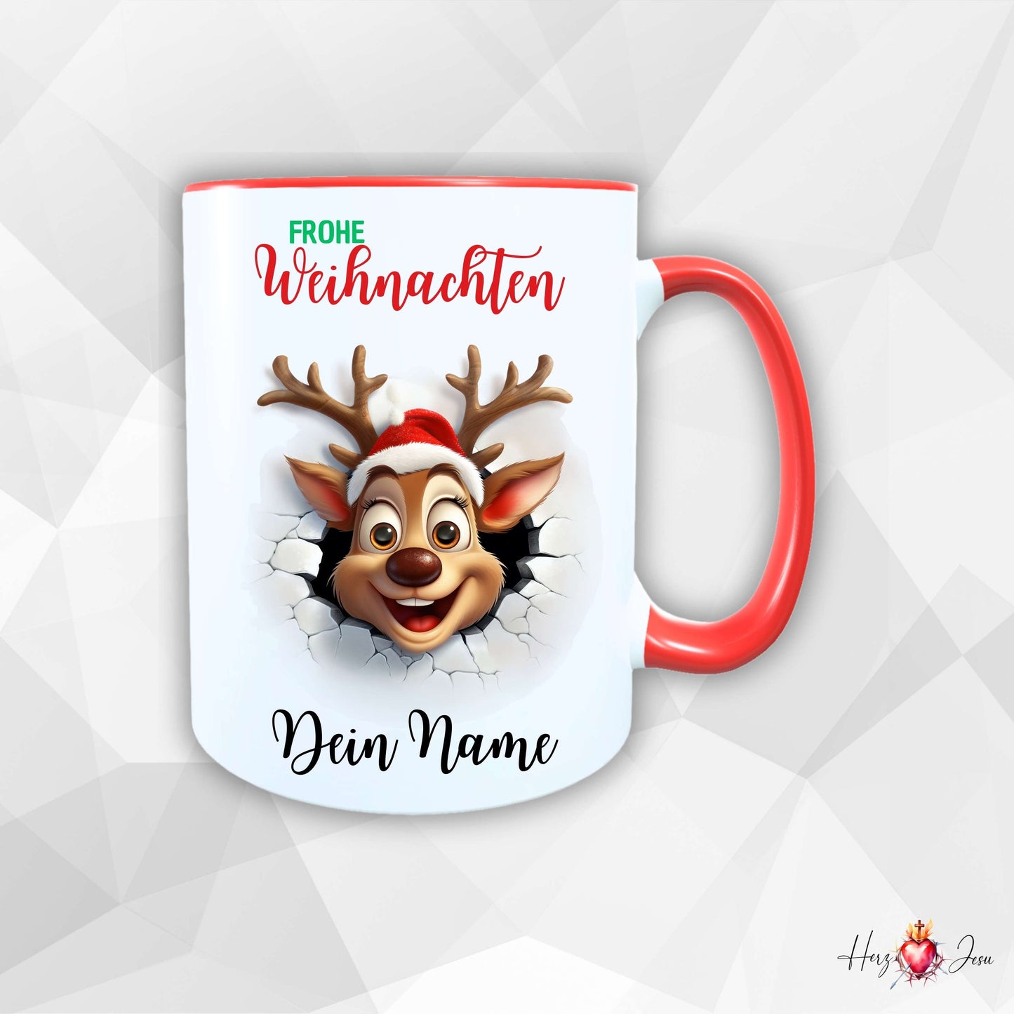 Personalisierte Keramik Weihnachtstasse mit deinem Namen_0056T