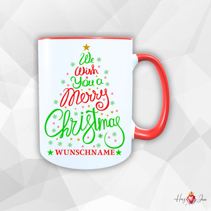 Personalisierte Keramik Weihnachtstasse mit deinem Namen_0038T