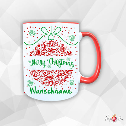 Personalisierte Keramik Weihnachtstasse mit deinem Namen_0033T