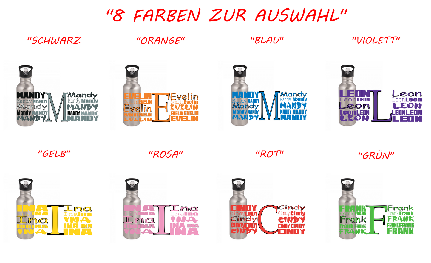 Personalisierte Trinkflasche mit Namen Wasserflasche_0004E