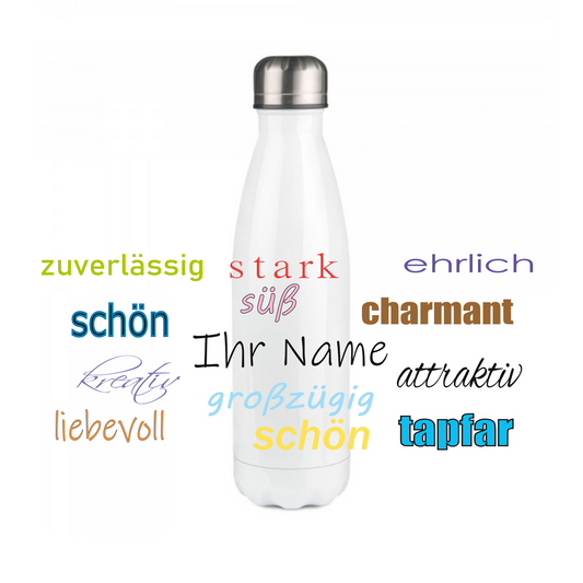 Personalisierte Trinkflasche mit Namen Wasserflasche Thermobecher_05E