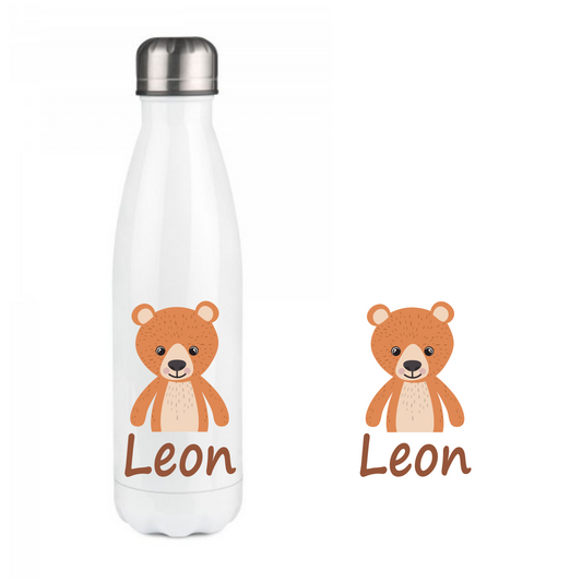 Personalisierte Trinkflasche mit Namen Kindermotiv Wasserflasche Thermobecher_015E