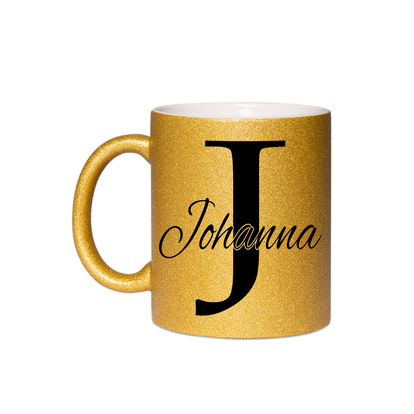 Personalisierte Keramik Weihnachtstasse mit deinem Namen Glitzertasse_0049T