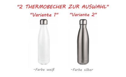 Personalisierte Trinkflasche mit Namen Wasserflasche Thermobecher_012E