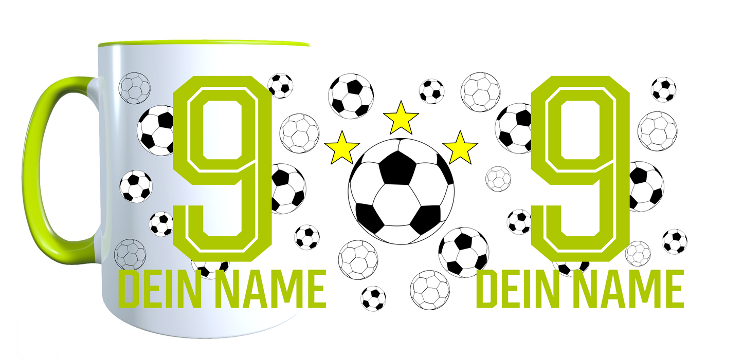 Personalisierte Tasse mit Namen Fußball Kaffeetasse Geburtstag_0025T