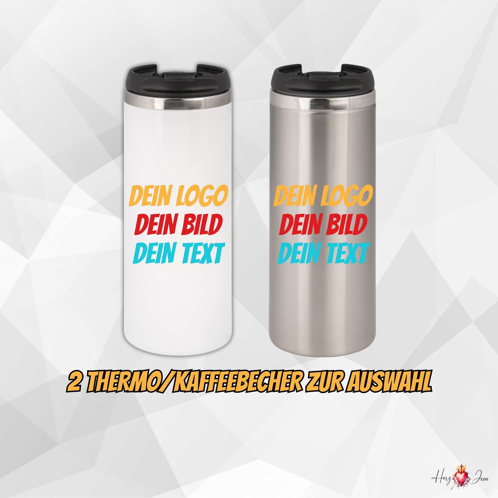 Personalisierte Edelstahl Kaffeebecher mit Firmenlogo