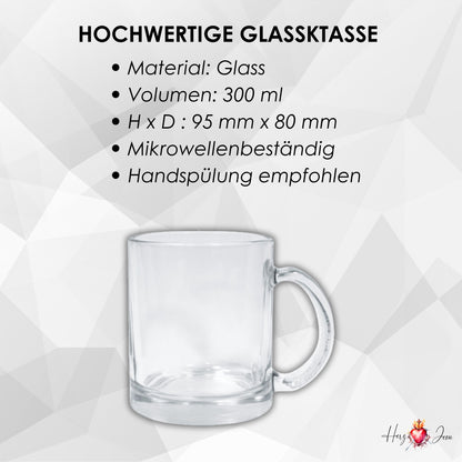Personalisierte Fototasse Logo Werbeartikel Glasstasse bedrucken Fotogeschenke Weihnachtstasse_0008M