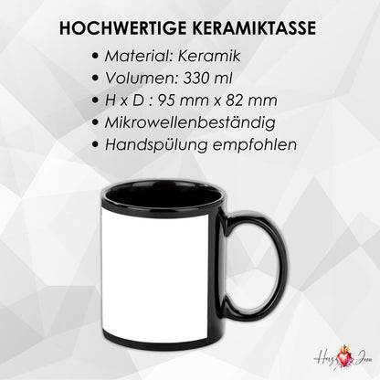 Personalisierte Fototasse Logo Werbeartikel schwarze Tasse bedrucken Fotogeschenke Weihnachtstasse_0084T