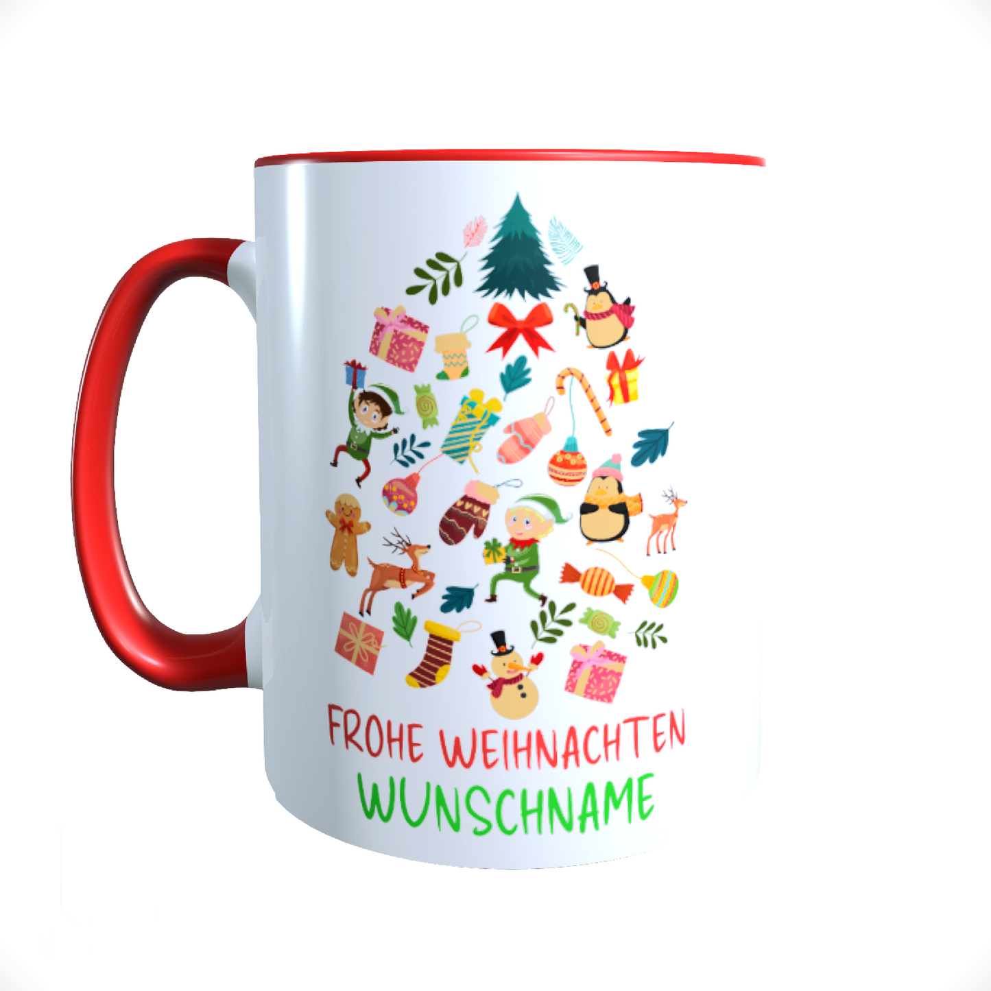 Personalisierte Keramik Weihnachtstasse mit deinem Namen_0043T