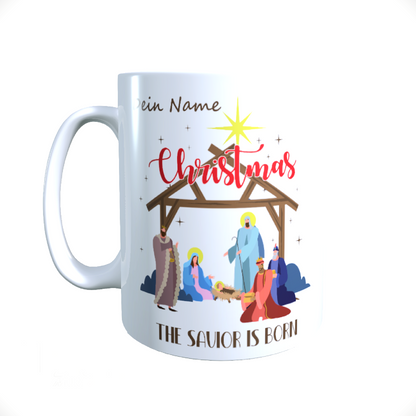 Personalisierte Keramik Weihnachtstasse mit deinem Namen_0068T