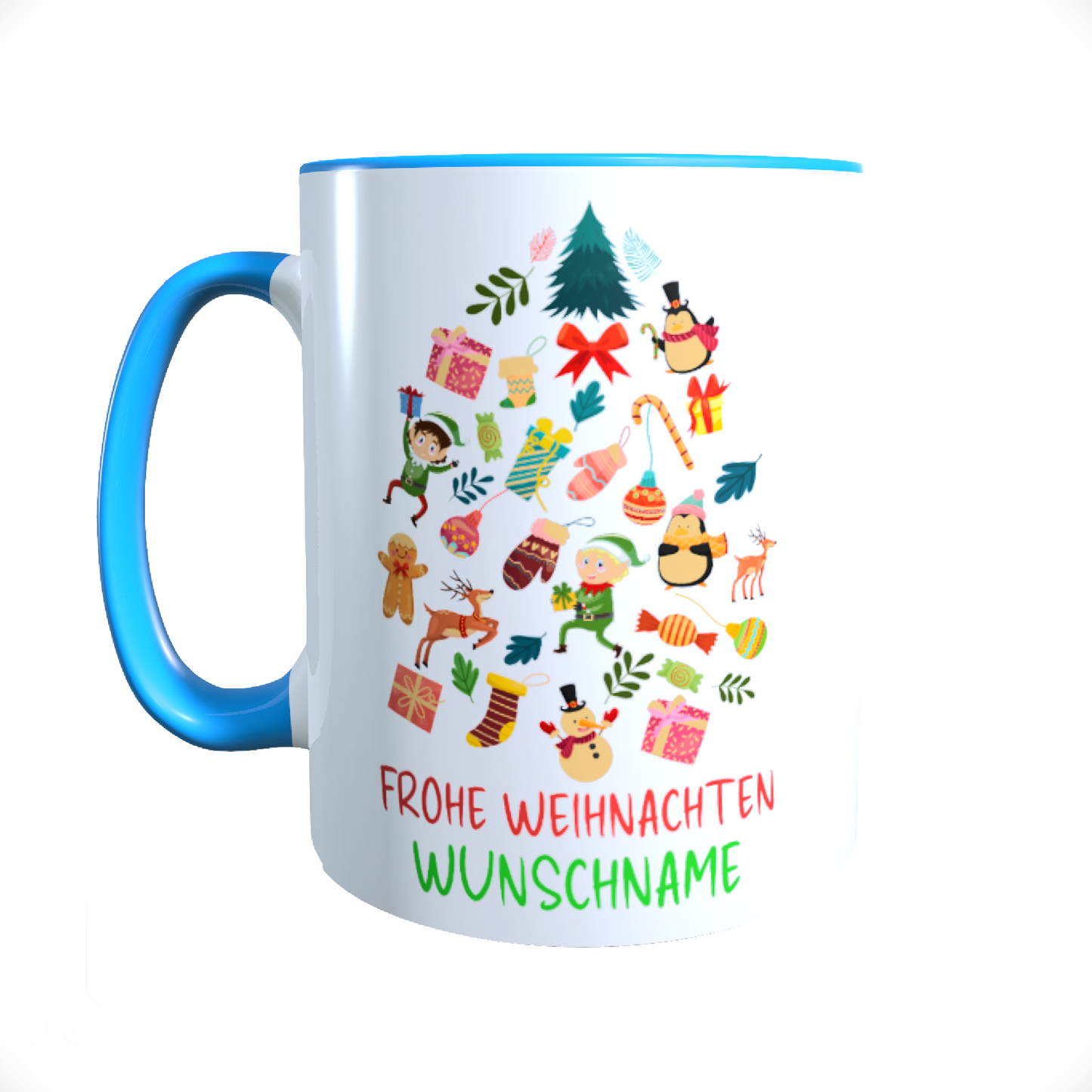 Personalisierte Keramik Weihnachtstasse mit deinem Namen_0043T