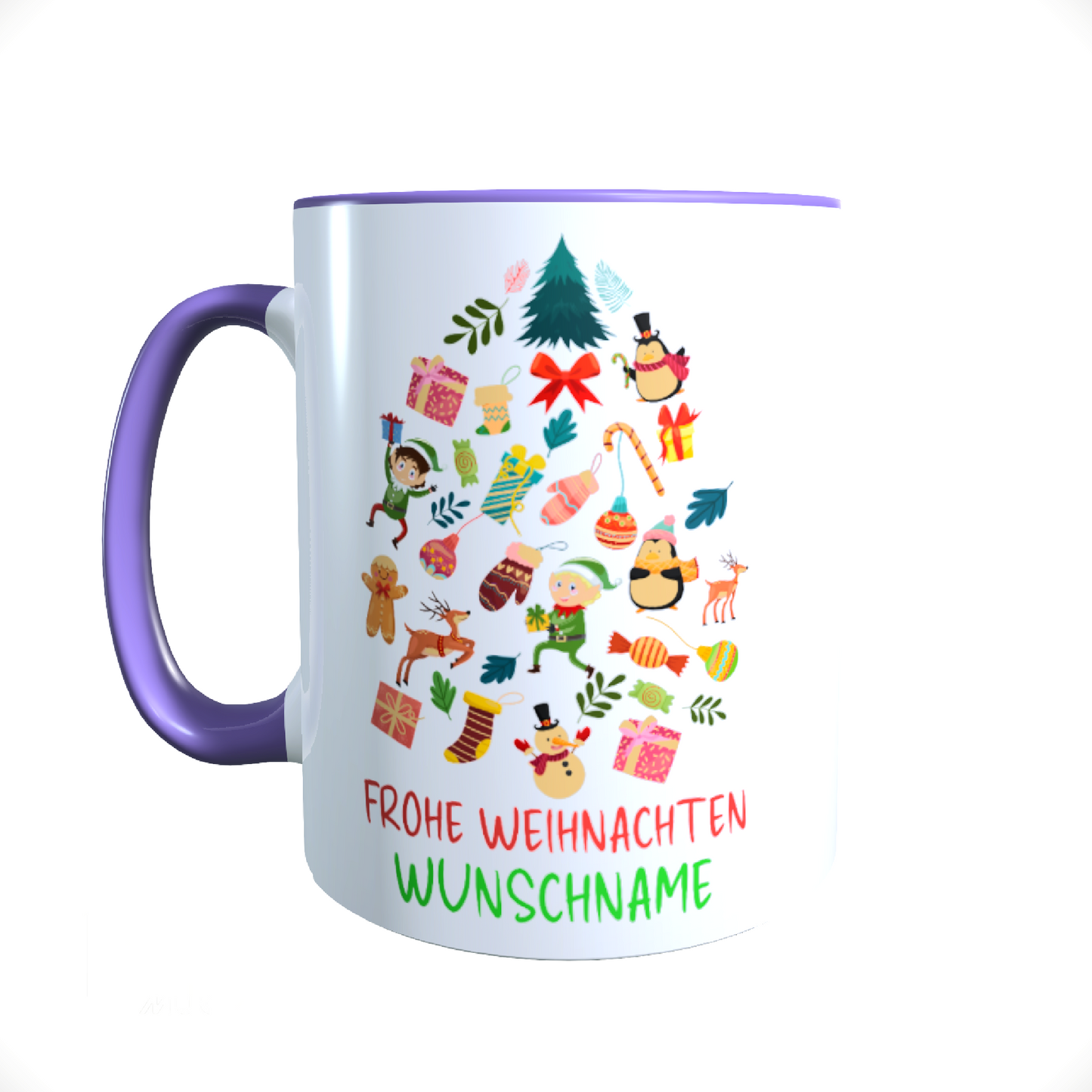 Personalisierte Keramik Weihnachtstasse mit deinem Namen_0043T