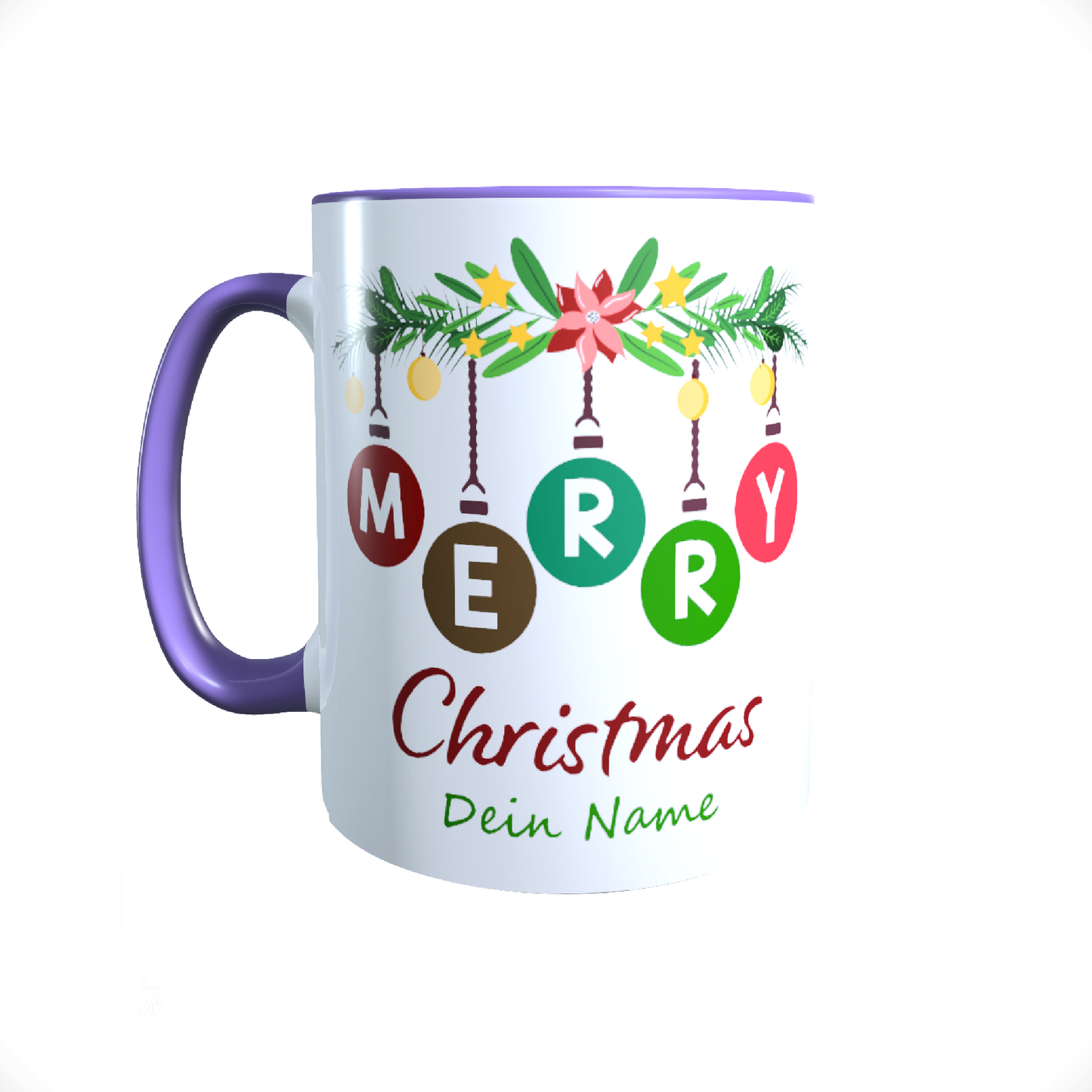 Personalisierte Keramik Weihnachtstasse mit deinem Namen_0055T