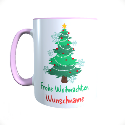 Personalisierte Keramik Weihnachtstasse mit deinem Namen_0032T