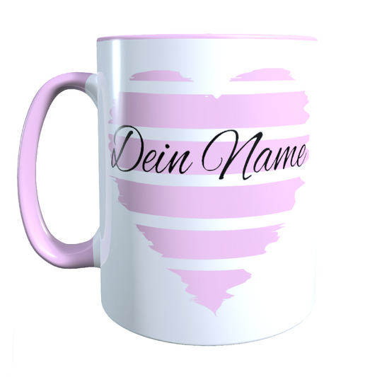 Personalisierte Tasse mit Namen Herz_0026T