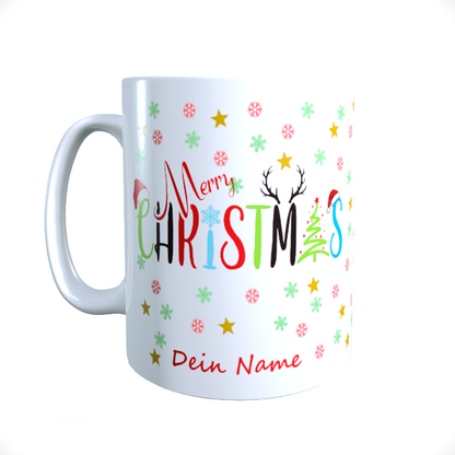 Personalisierte Keramik Weihnachtstasse mit deinem Namen_0056T