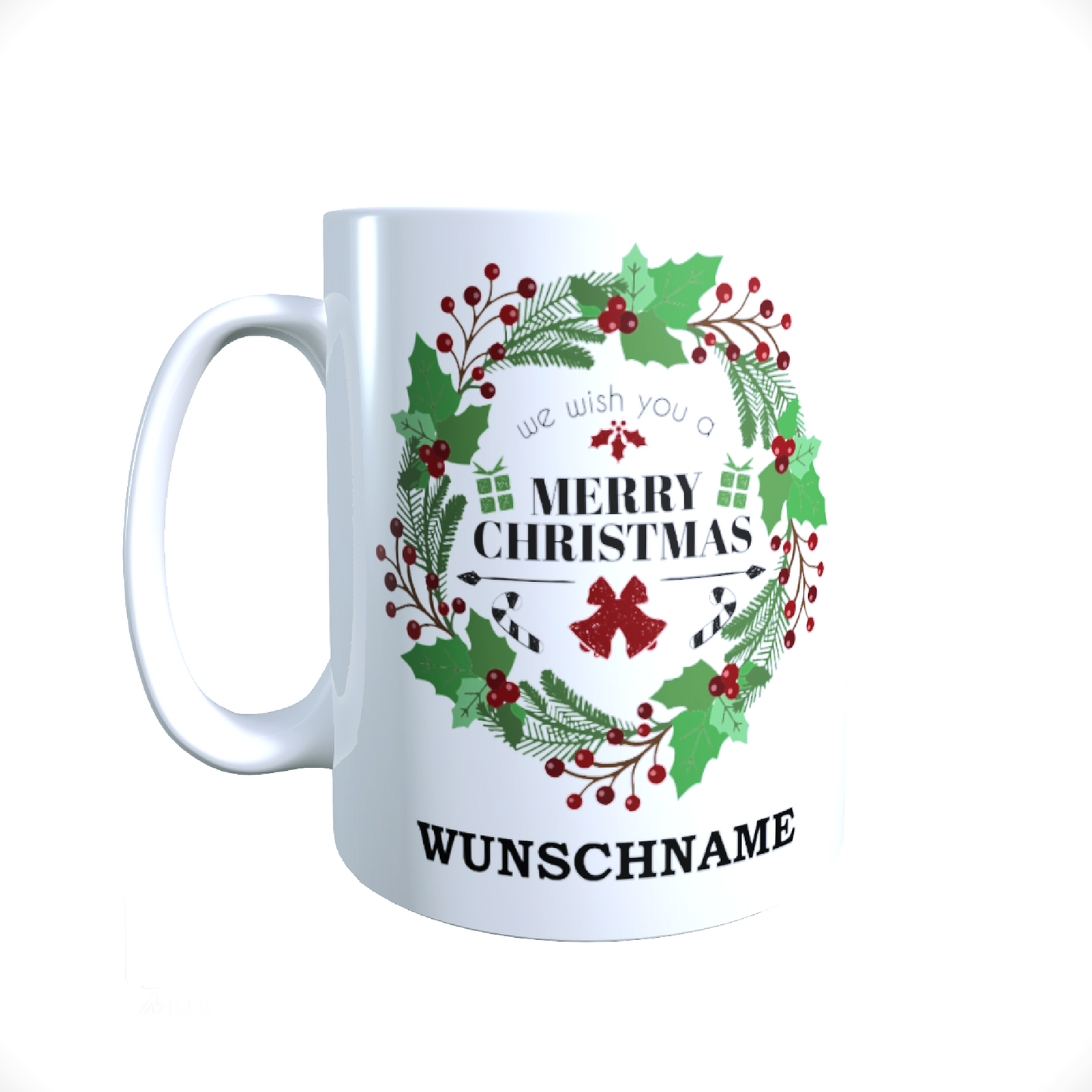 Personalisierte Keramik Weihnachtstasse mit deinem Namen_0041T