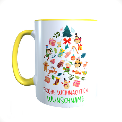 Personalisierte Keramik Weihnachtstasse mit deinem Namen_0043T