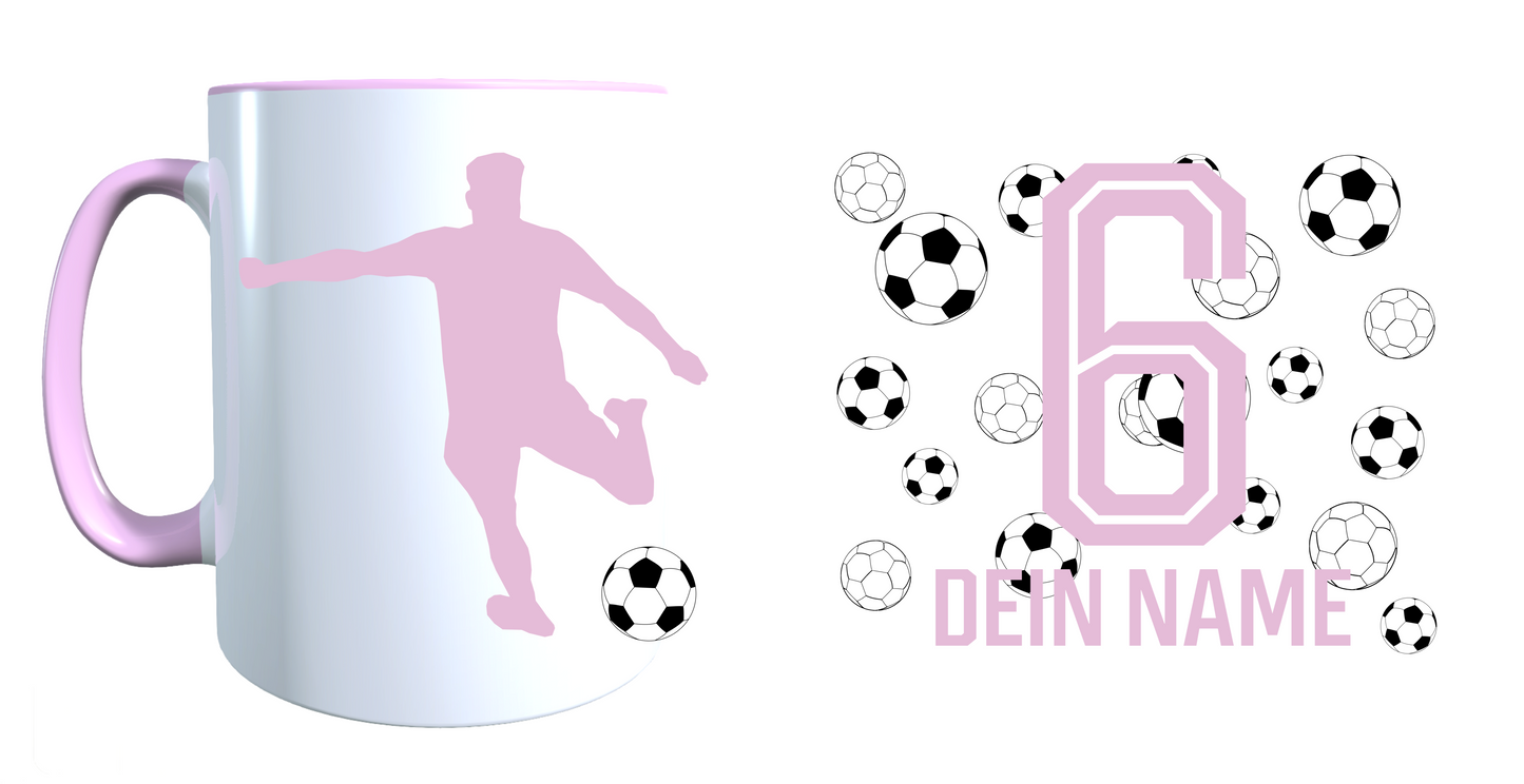 Personalisierte Tasse mit Namen Fußball Kaffeetasse Geburtstag_0028T