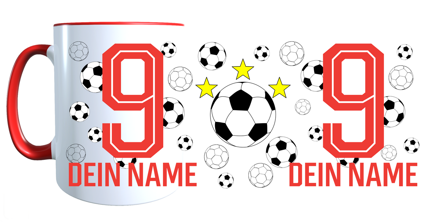 Personalisierte Tasse mit Namen Fußball Kaffeetasse Geburtstag_0025T