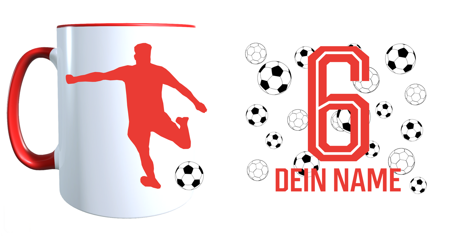 Personalisierte Tasse mit Namen Fußball Kaffeetasse Geburtstag_0028T