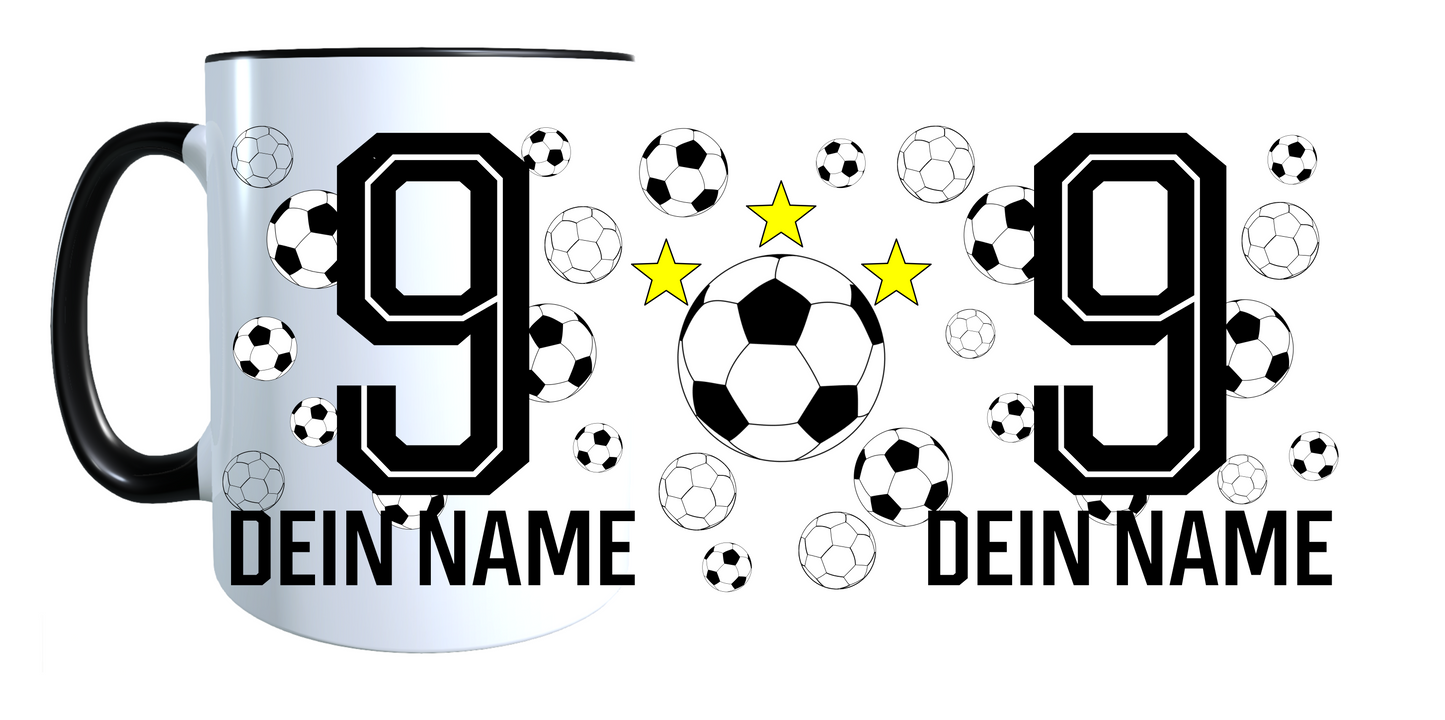 Personalisierte Tasse mit Namen Fußball Kaffeetasse Geburtstag_0025T