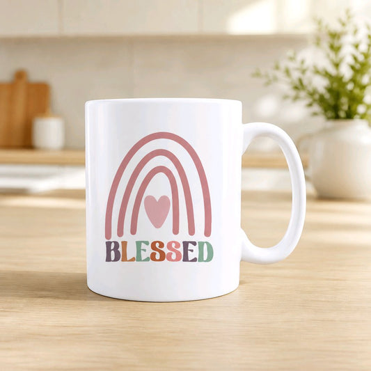 Keramik Tasse Jesus Blessed Gesegnet – Christliche Accessoires | Geschenkidee für Christen Kommunion_0017TG