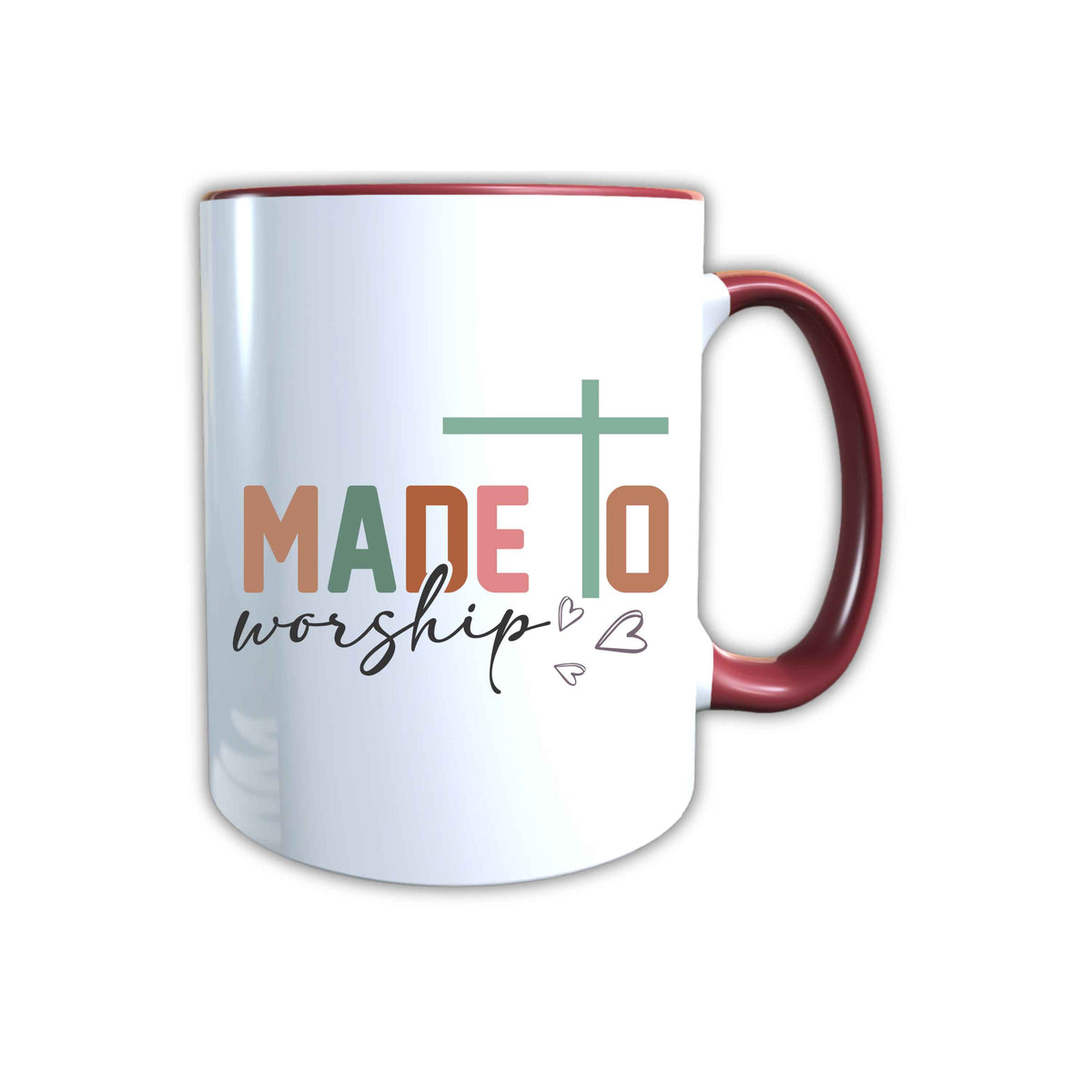 Keramik Tasse Made to Worship Jesus – Christliche Accessoires | Geschenkidee für Christen Kommunion_0020TG