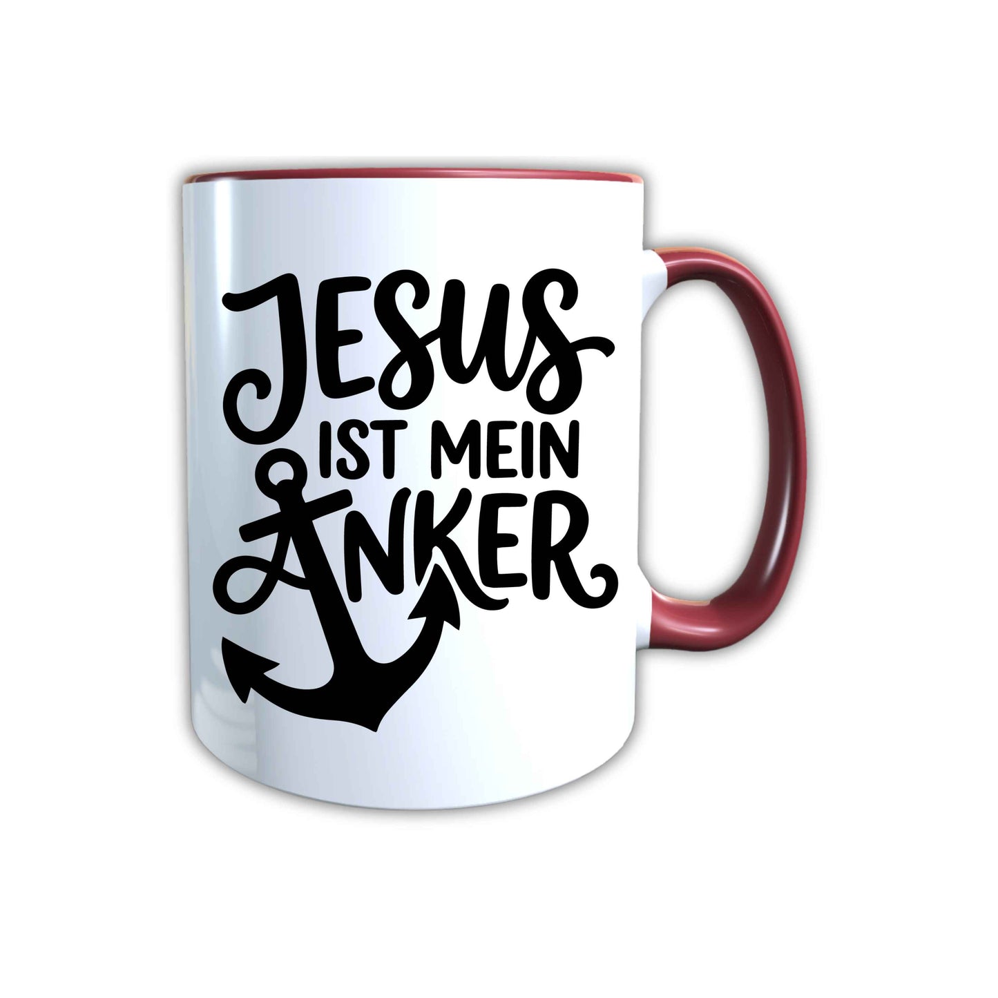Keramik Tasse Jesus ist mein Anker – Christliche Accessoires | Geschenkidee für Christen Kommunion_0012TG