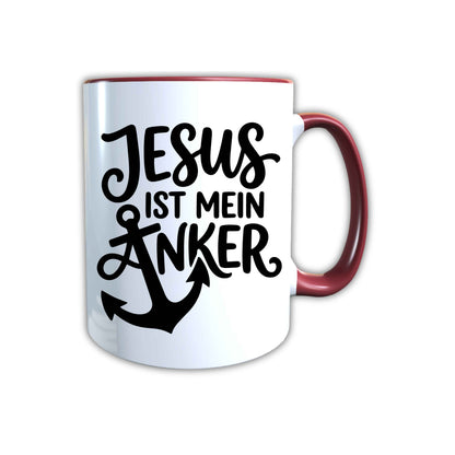 Keramik Tasse Jesus ist mein Anker – Christliche Accessoires | Geschenkidee für Christen Kommunion_0012TG