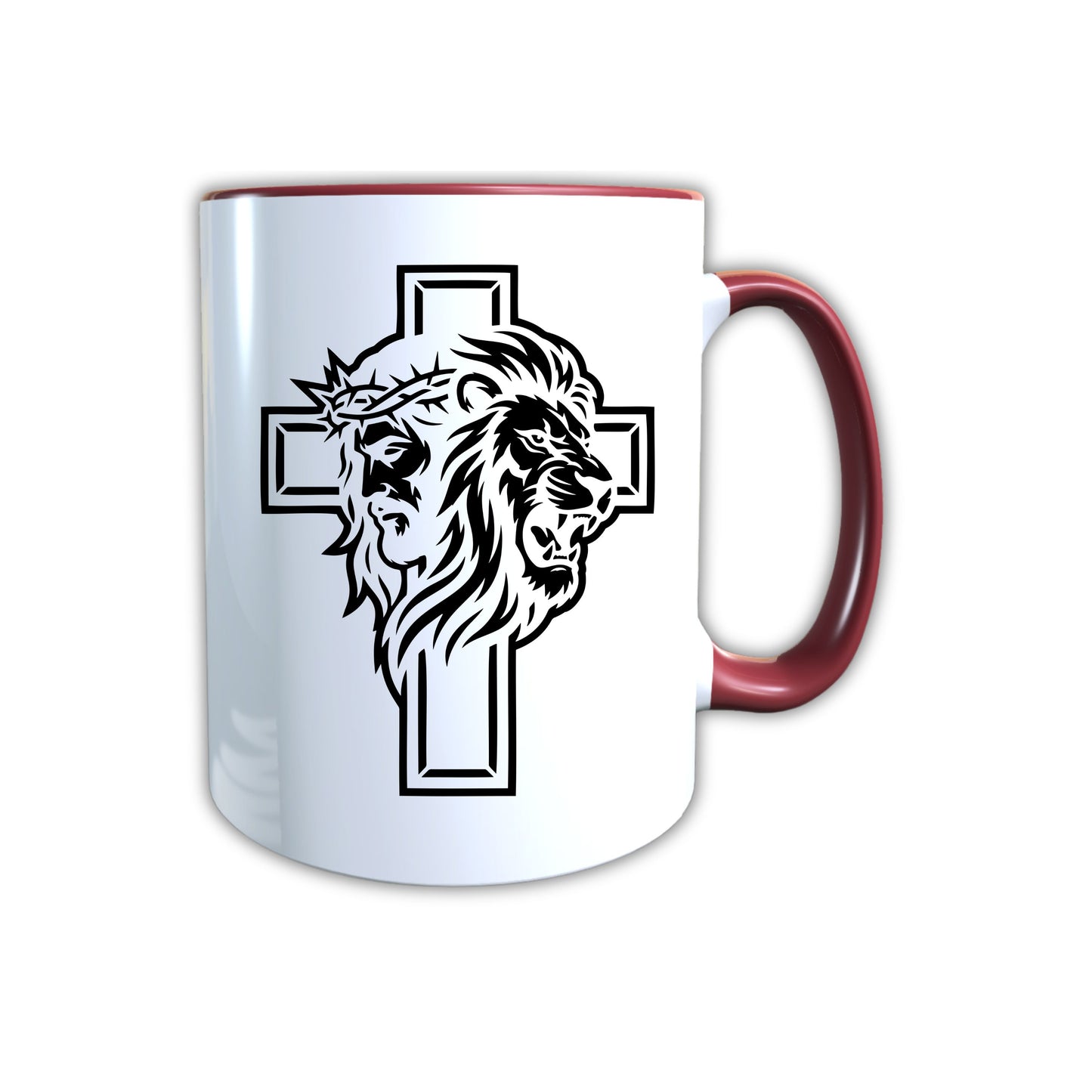 Keramik Tasse Jesus Yeshua Löwe – Christliche Accessoires | Geschenkidee für Christen Kommunion_0009TG