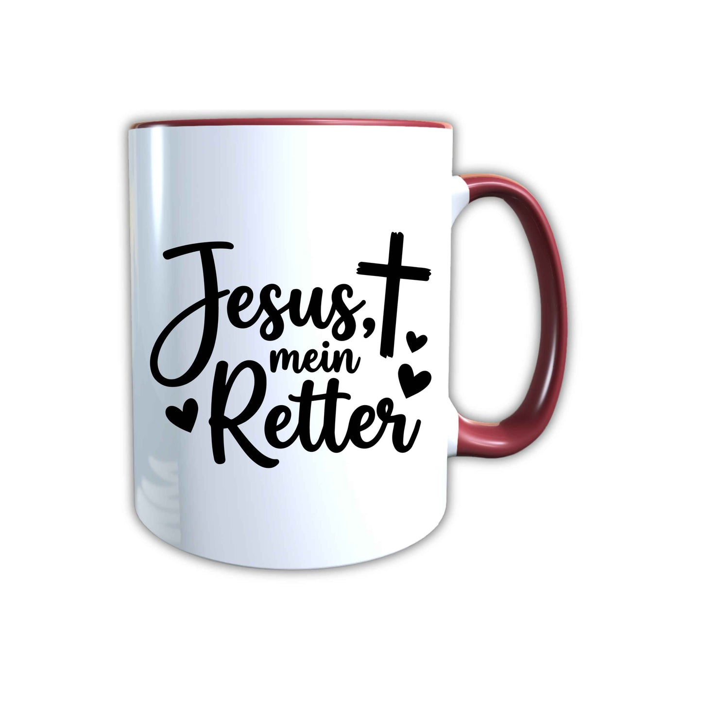 Keramik Tasse Jesus mein Retter – Christliche Accessoires | Geschenkidee für Christen Kommunion_0010TG
