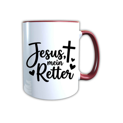 Keramik Tasse Jesus mein Retter – Christliche Accessoires | Geschenkidee für Christen Kommunion_0010TG